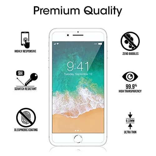 amFilm Essential Screen Protector for iPhone SE 3/2 iPhone 8/7/ 6S/6 4.7" | HD Clear, 9H Scratch Resistance thumbnail 5
