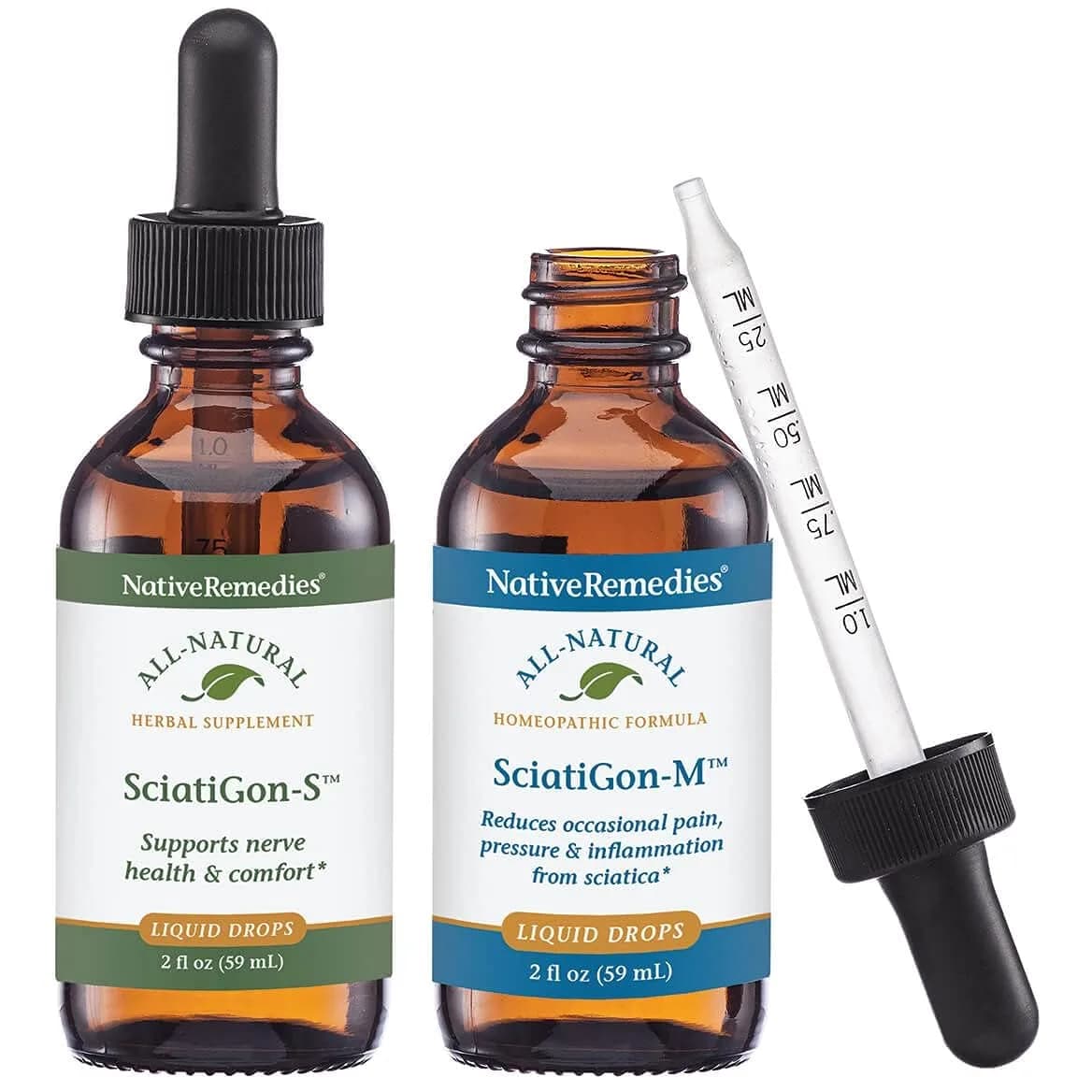 Native Remedies Complete SciatiGon ComboPack | Natural Sciatic Nerve Relief for Adults & Seniors