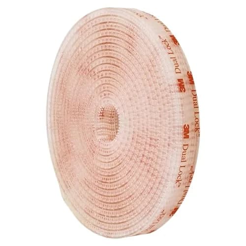 3M SJ3560 250 Clear Reclosable Fastener Tape 1.27 cm (0.5 in) x 1.83 m (6 ft) | Strong Adhesive for Removable Components thumbnail 1