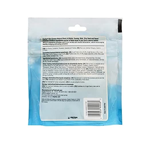 Kaytee Bird Greens Treat 1 oz (28.35 g) | Natural Foraging Blend for All Pet Birds thumbnail 2
