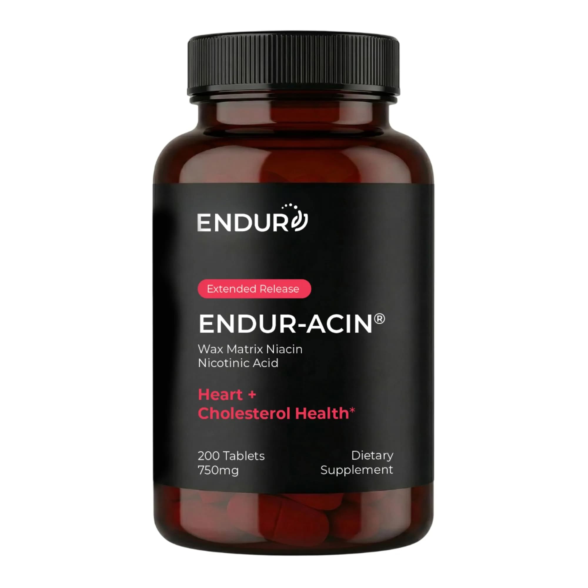 Endurance Products ENDUR-ACIN® Extended Release Niacin 750mg | Heart & Cholesterol Support (112-120 chars) — Tablet