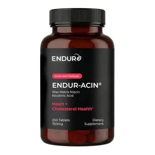 Endurance Products ENDUR-ACIN® Extended Release Niacin 750mg | Heart & Cholesterol Support (112-120 chars) thumbnail 1