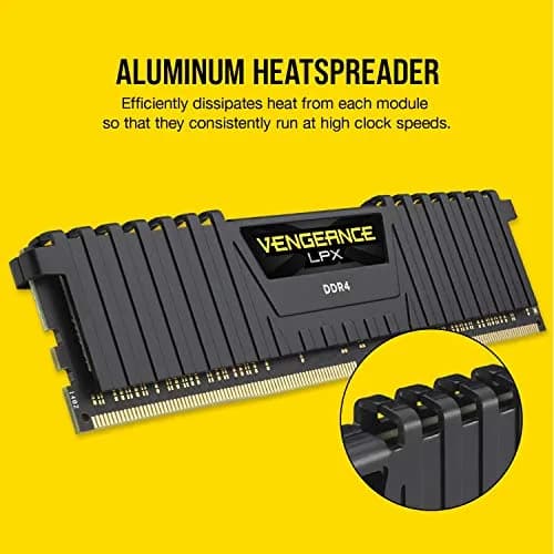 Corsair Vengeance LPX DDR4 RAM 16GB (2x8GB) 3200MHz CL16 Black | High Performance Overclocking Memory thumbnail 4