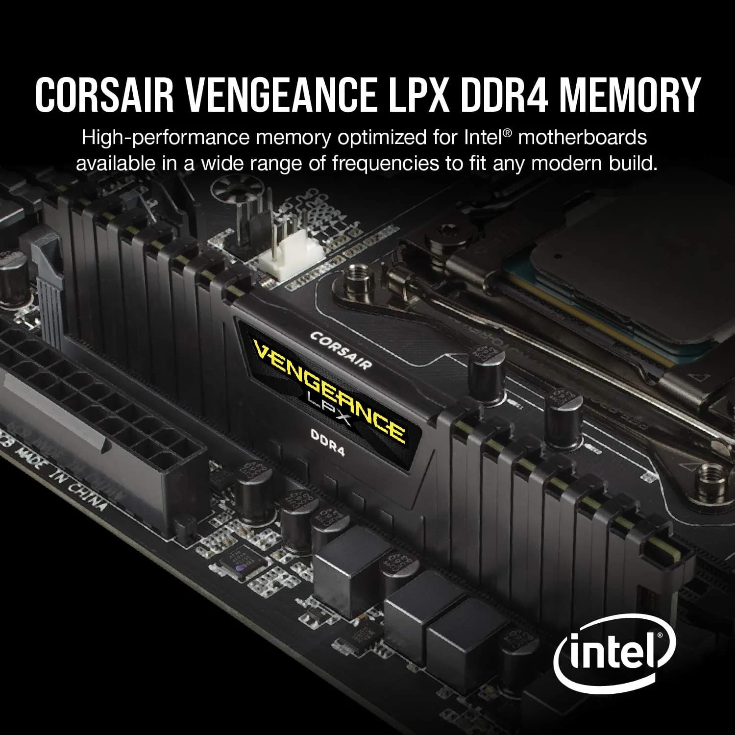 Corsair Vengeance LPX DDR4 RAM 16GB (2x8GB) 3200MHz CL16 Black | High Performance Overclocking Memory - view 2