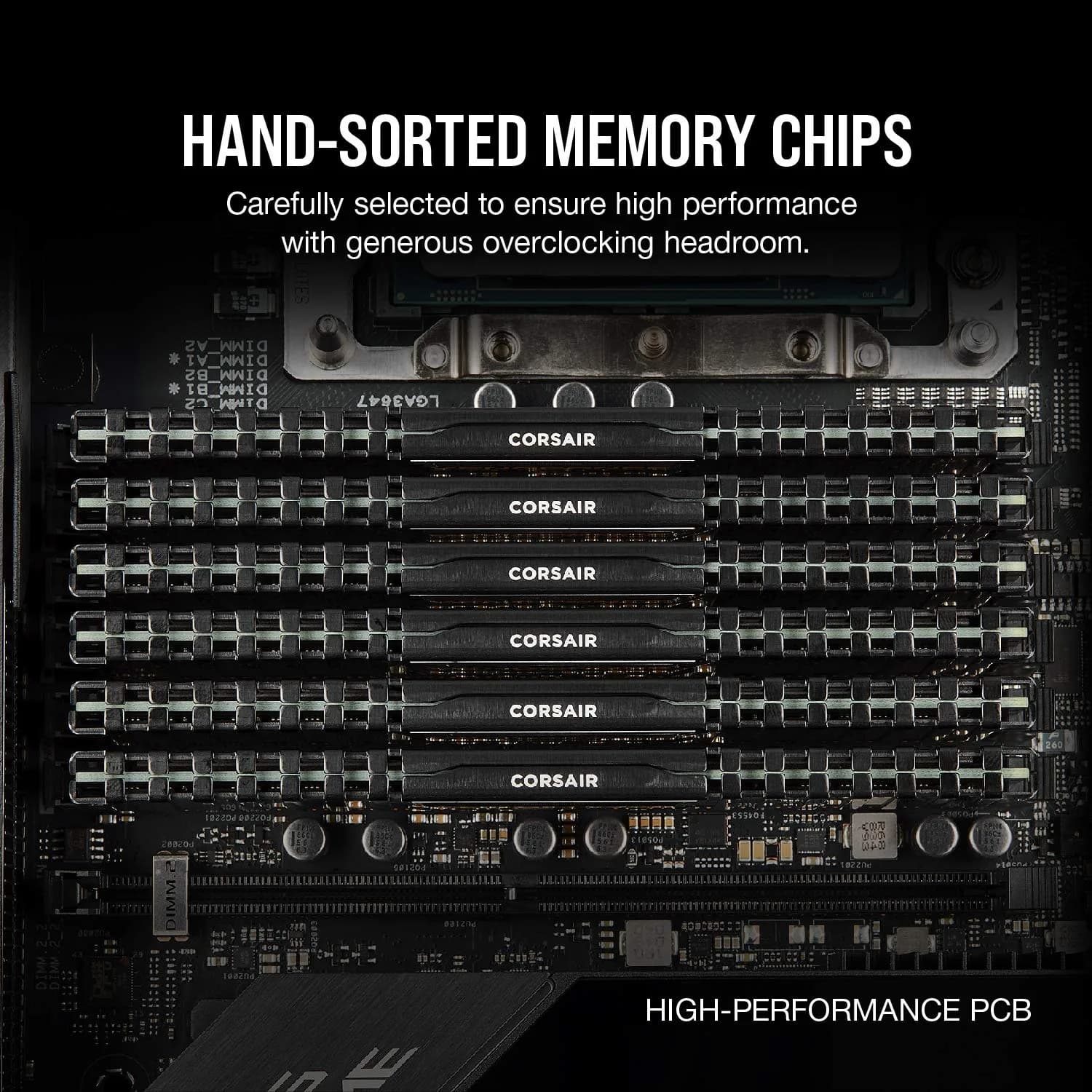Corsair Vengeance LPX DDR4 RAM 16GB (2x8GB) 3200MHz CL16 Black | High Performance Overclocking Memory - view 3