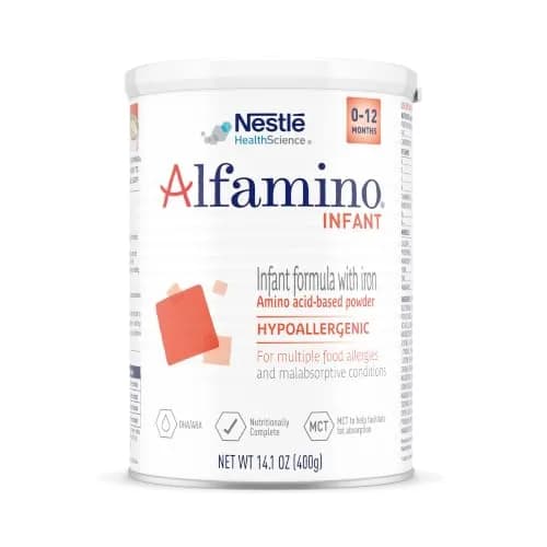 Alfamino Infant Formula, Amino Acid Based, with Iron, 14.1 oz | Hypoallergenic for 0-12 Months, Lactose & Gluten-Free thumbnail 1