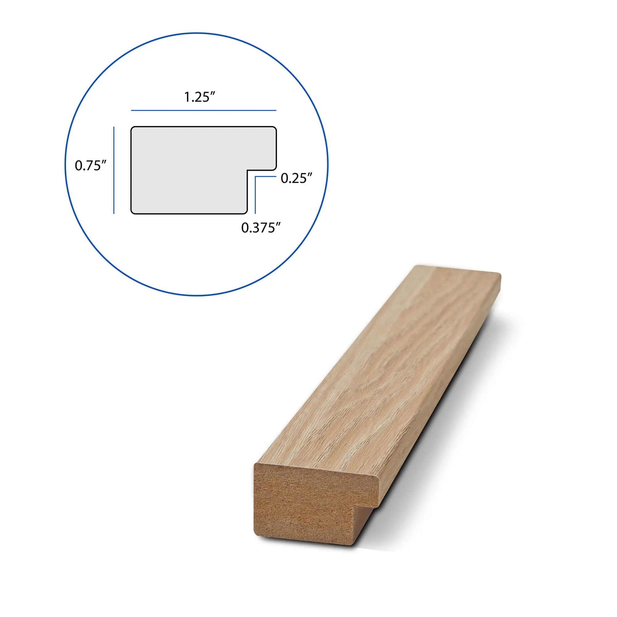 ArtToFrames Natural Oak Poster Frame 4x25 Inch (10cm x 63.5cm) | Custom Made for Wall or Tabletop Display - view 7