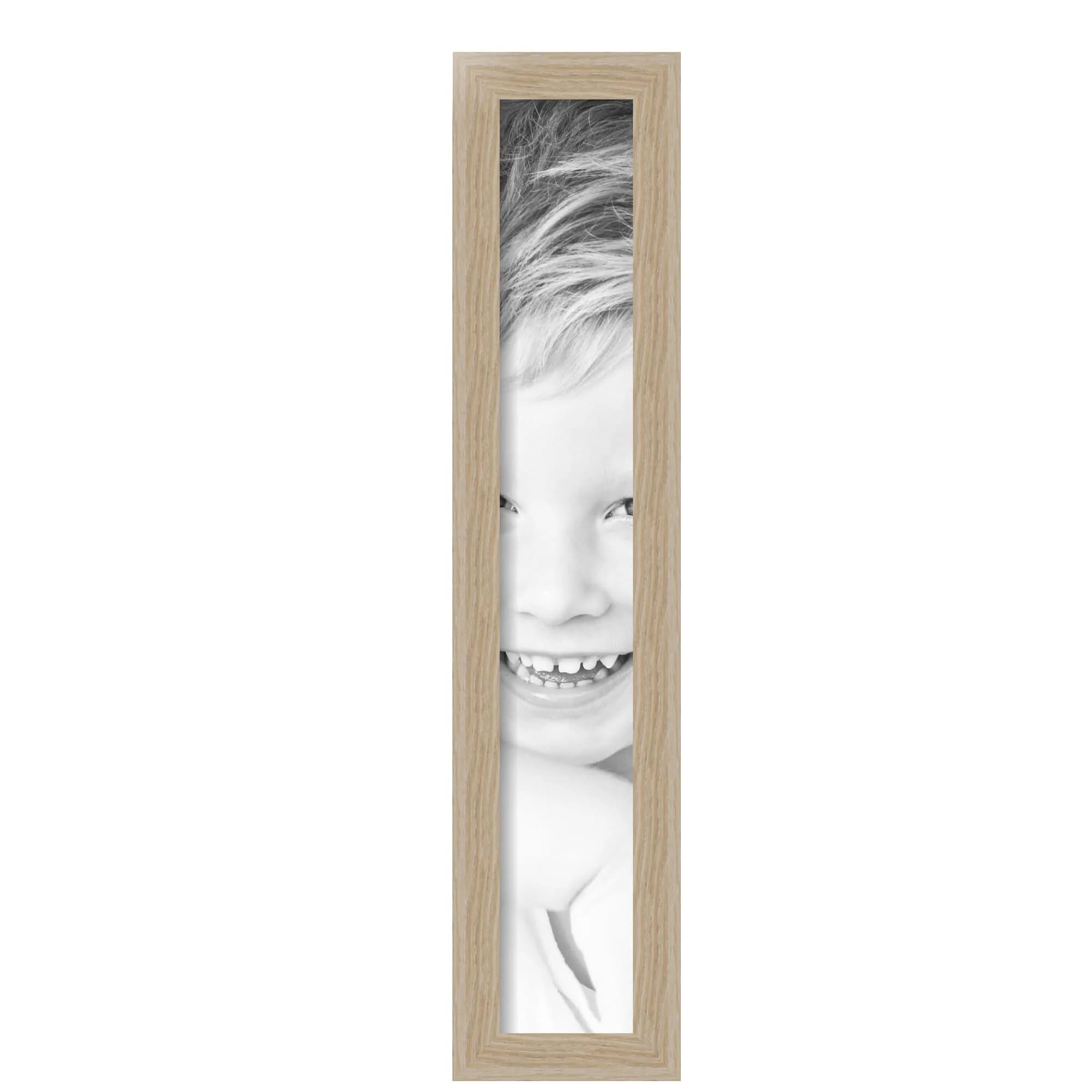 ArtToFrames Natural Oak Poster Frame 4x25 Inch (10cm x 63.5cm) | Custom Made for Wall or Tabletop Display - view 3