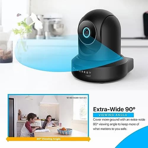 Amcrest ProHD 1080p WiFi Dome Security Camera 2MP | Indoor Pan/Tilt with Night Vision & Two-Way Talk thumbnail 4