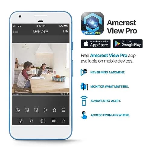 Amcrest ProHD 1080p WiFi Dome Security Camera 2MP | Indoor Pan/Tilt with Night Vision & Two-Way Talk thumbnail 8