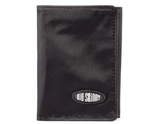 Big Skinny RFID Blocking Tri-Fold Slim Wallet Holds Up to 25 Cards Black | Compact & Durable thumbnail 1