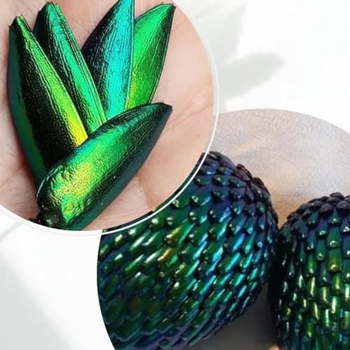 Angelwing Jewel Beetle Elytra Green Wings 200 Pcs | Natural Taxidermy Jewelry Supplies thumbnail 3