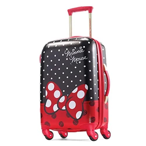 American Tourister Disney Hardside Luggage 21-Inch | Minnie Mouse Red Bow, Lightweight ABS thumbnail 1