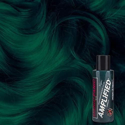MANIC PANIC Amplified Green Semi-Permanent Hair Dye, Enchanted Forest | Long-Lasting, Vegan, PPD & Ammonia Free (4 Fl Oz) thumbnail 2