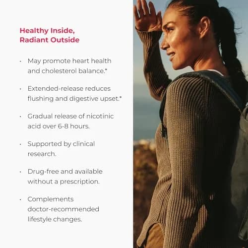 Endurance Products ENDUR-ACIN® Niacin 500mg | Supports Heart & Cholesterol, 200 Tablets thumbnail 4