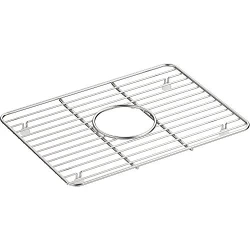 Kohler K-5198-ST Cairn stainless steel sink rack 10-3/8" x 14-1/4" | Protects small bowl surface thumbnail 1