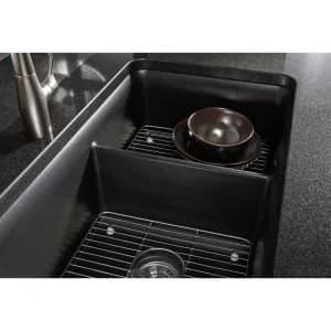Kohler K-5198-ST Cairn stainless steel sink rack 10-3/8" x 14-1/4" | Protects small bowl surface thumbnail 3