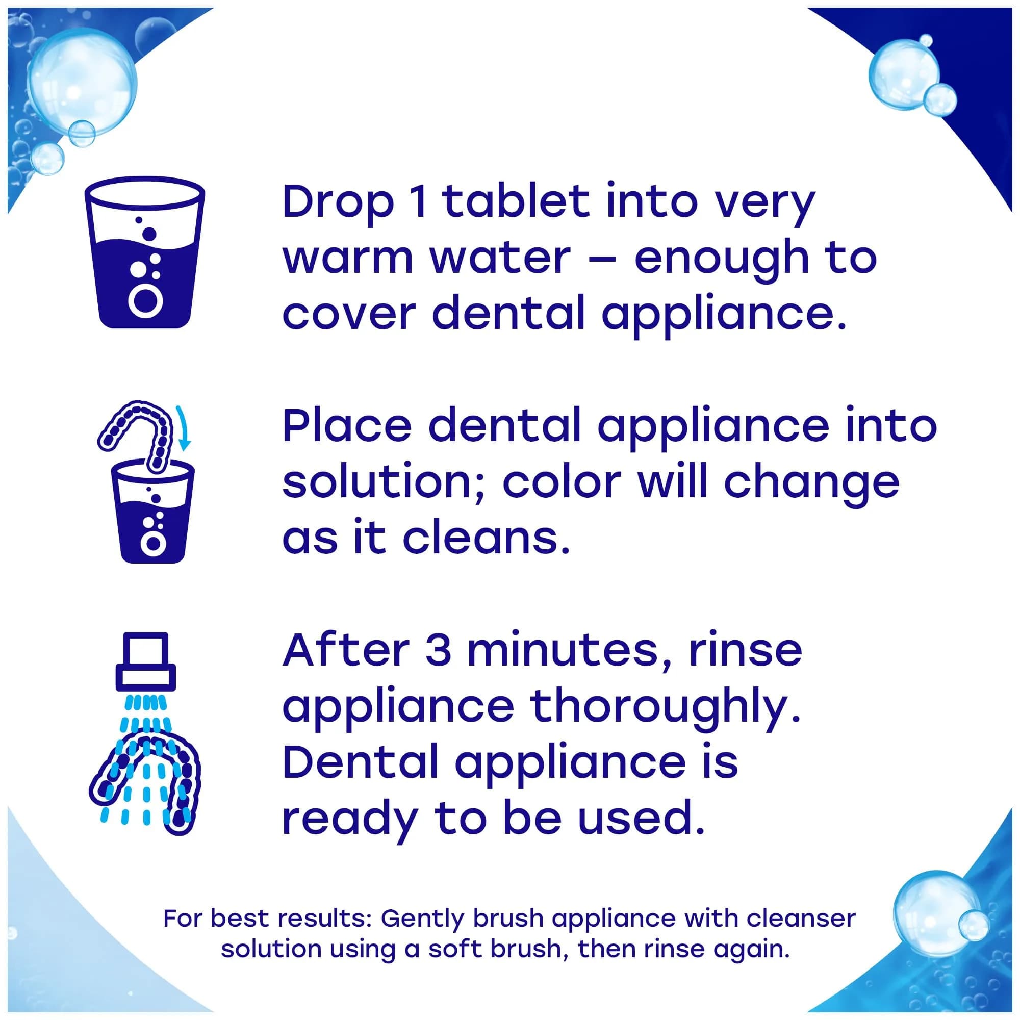 Efferdent Complete Clean Denture Cleaner Tablets 126 Count | Kills 99.99% Bacteria - view 4