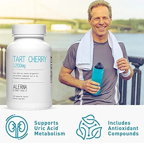 Alerna Kidney Health Tart Cherry Extract 1200 mg Dietary Supplement | Antioxidant Support for Daily Wellness thumbnail 5