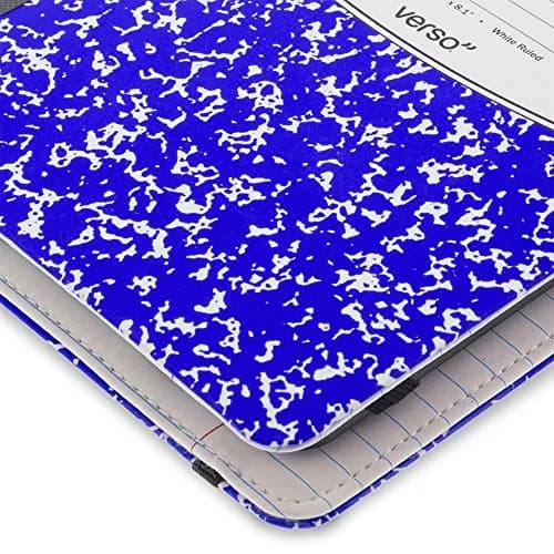 Verso Kindle Case - Scholar Classic Blue Composition Book Folio Style Protective Case for Amazon Kindle (fits Kindle Paperwhite, Kindle, and Kindle Touch), Blue thumbnail 6