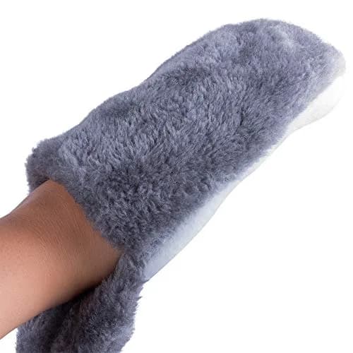 Super Z Outlet Plush Animal Hat in Grey | Cozy Winter Beanie with Attached Mittens & Scarf (7.9in x 9.8in x 4.9in) thumbnail 3