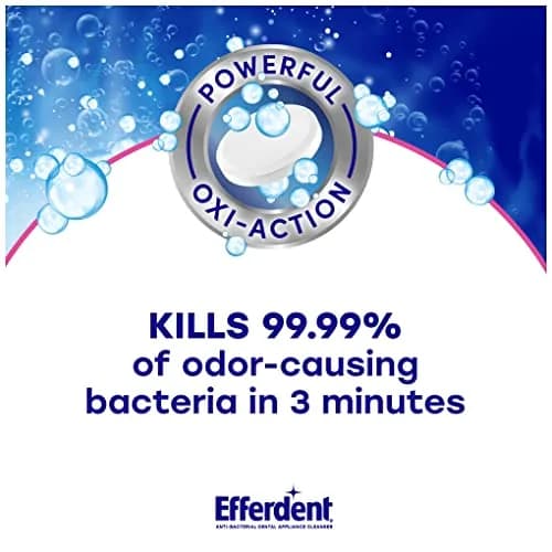 Efferdent Complete Clean Denture Cleaner Tablets 102 Count | Kills 99.99% Bacteria in 3 Mins thumbnail 2