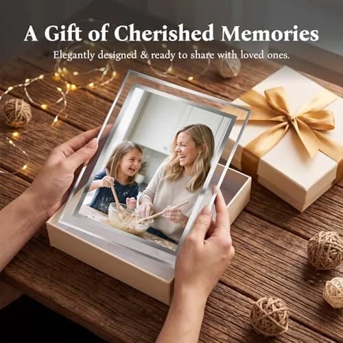 Giftgarden 5x7 Picture Frames Modern Glass 5 by 7 Inch Pack of 2 | Elegant Wall & Tabletop Display thumbnail 7