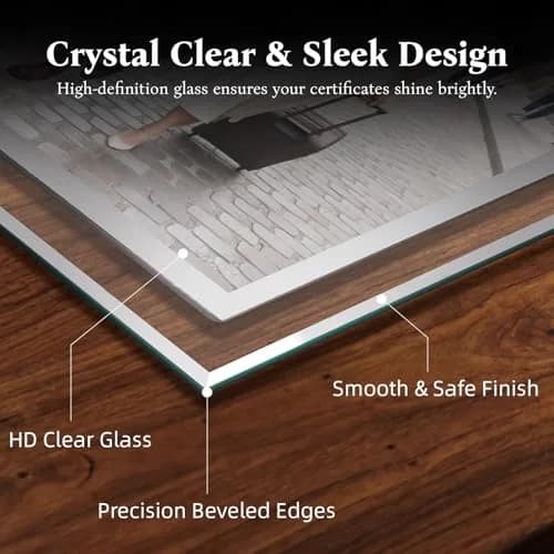 Giftgarden 5x7 Picture Frames Modern Glass 5 by 7 Inch Pack of 2 | Elegant Wall & Tabletop Display thumbnail 3