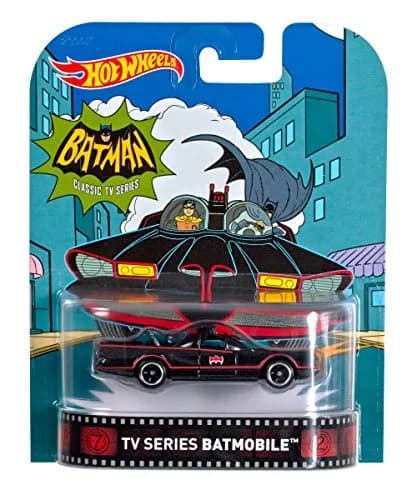Hot Wheels Retro Entertainment Diecast '66 Batmobile Vehicle | 1:64 Scale, Metal, Modern Design for Adult Collectors thumbnail 4