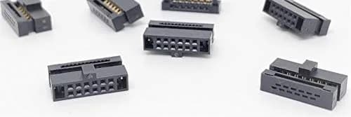Connectors Pro 12-Pin Dual Row IDC Female Socket 4-Pack | Quick Crimp, Gold Plated, 1.27mm Pitch thumbnail 1