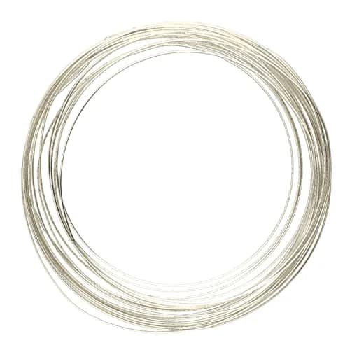 The Beadsmith Half-Round Jewelry Wire 18 Gauge | Silver Color, 4 Yards | Malleable & Tarnish Resistant thumbnail 1