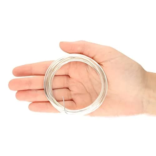 The Beadsmith Half-Round Jewelry Wire 18 Gauge | Silver Color, 4 Yards | Malleable & Tarnish Resistant thumbnail 5