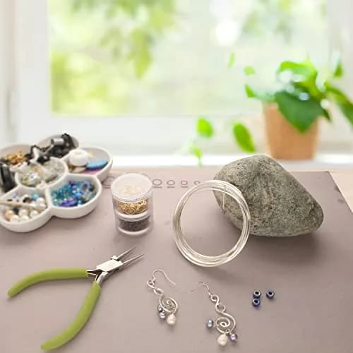 The Beadsmith Half-Round Jewelry Wire 18 Gauge | Silver Color, 4 Yards | Malleable & Tarnish Resistant thumbnail 2