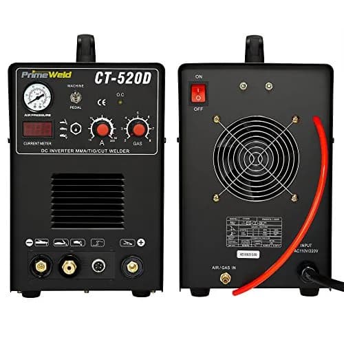 PRIMEWELD 3-in-1 50 Amp Plasma Cutter, 200 Amp TIG & Stick Welder, Portable Welding Machine, CT-520D | Multipurpose Power Tool thumbnail 4