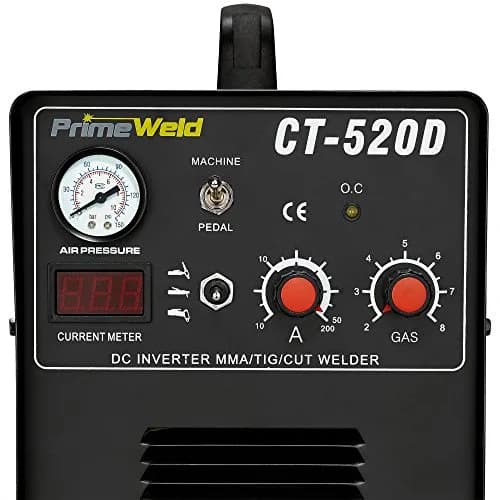 PRIMEWELD 3-in-1 50 Amp Plasma Cutter, 200 Amp TIG & Stick Welder, Portable Welding Machine, CT-520D | Multipurpose Power Tool thumbnail 3