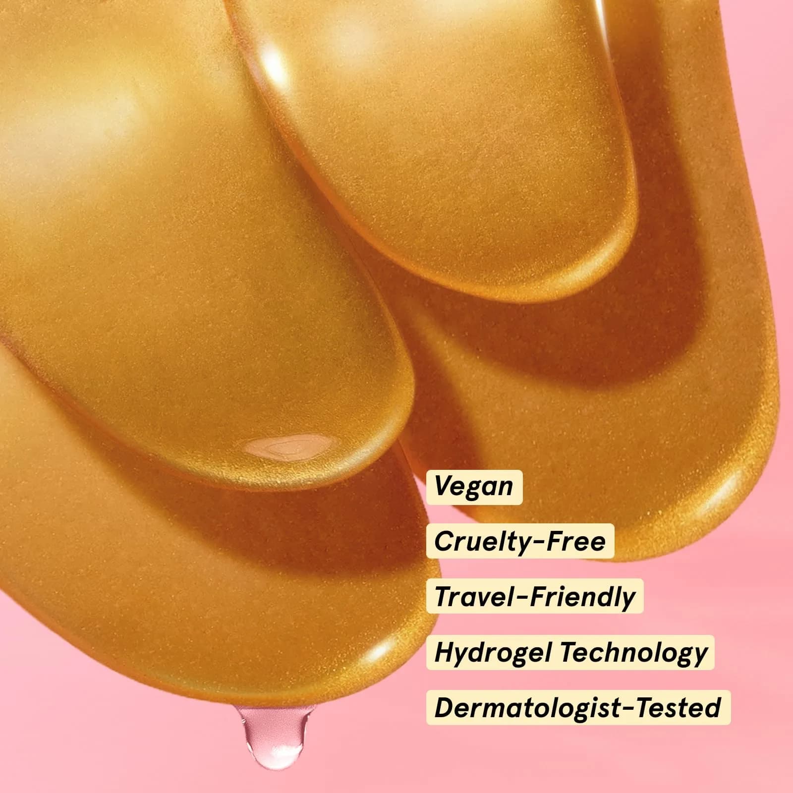 grace & stella Gold Under Eye Mask for Dark Circles & Puffy Eyes - 48 Pairs | Award Winning Vegan Gel Self Care Patches - view 7
