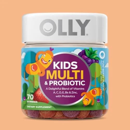 OLLY Kids Multivitamin & Probiotic Gummy, Blissful Berry, 70 Count (2.47 oz) | Digestive & Immune Support thumbnail 4