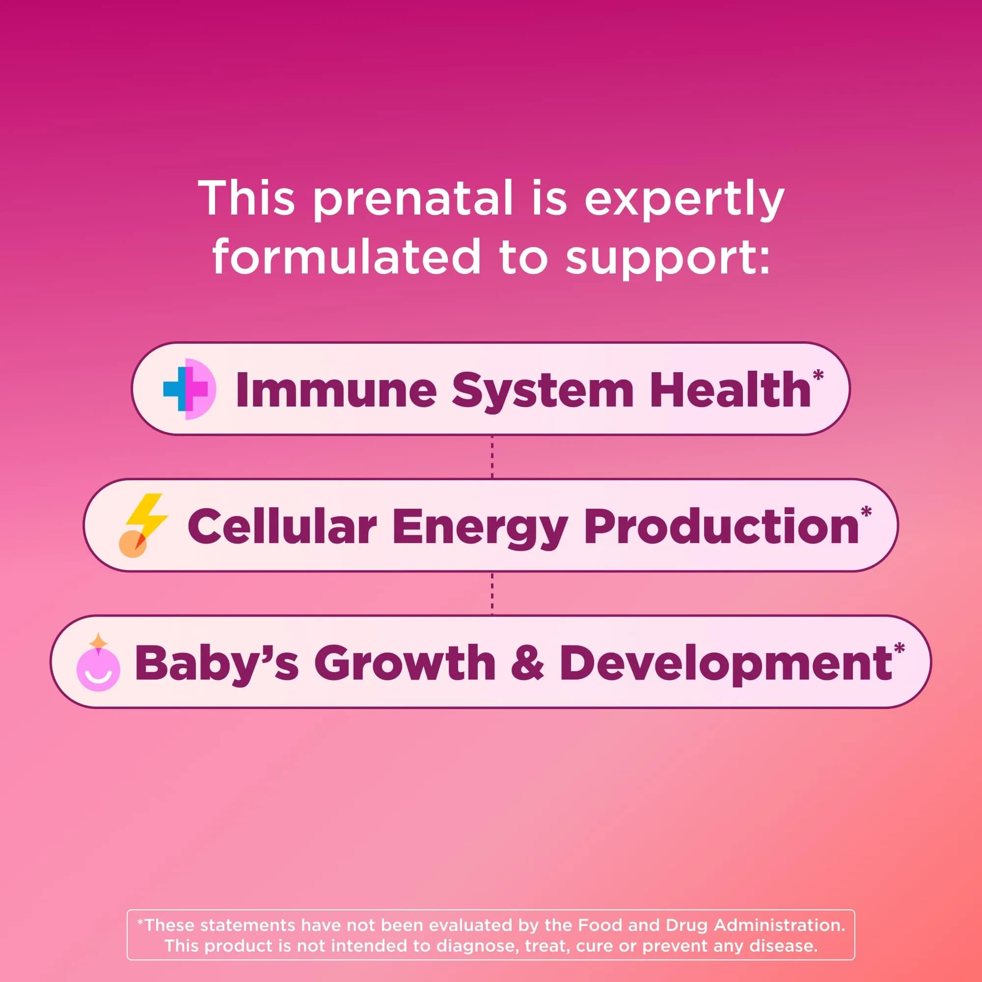 OLLY Prenatal Multivitamin Gummy Sweet Citrus Flavored 60 Count | Mommy & Baby Daily Blend with Folic Acid & DHA - view 4