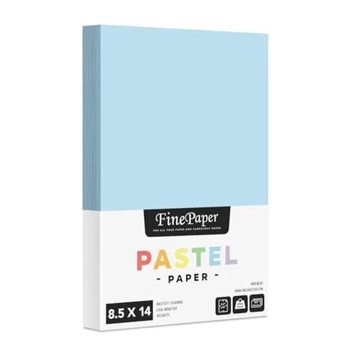 S Superfine Printing Blue Pastel Colored Menu Paper 8.5" x 14" | Premium Legal Size for Documents & Arts thumbnail 1
