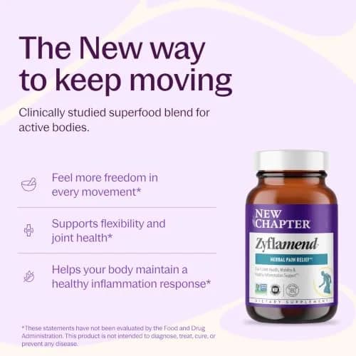 New Chapter Zyflamend Joint Support Supplement 180 Vegetarian Capsules | Supports Healthy Inflammation Response thumbnail 2