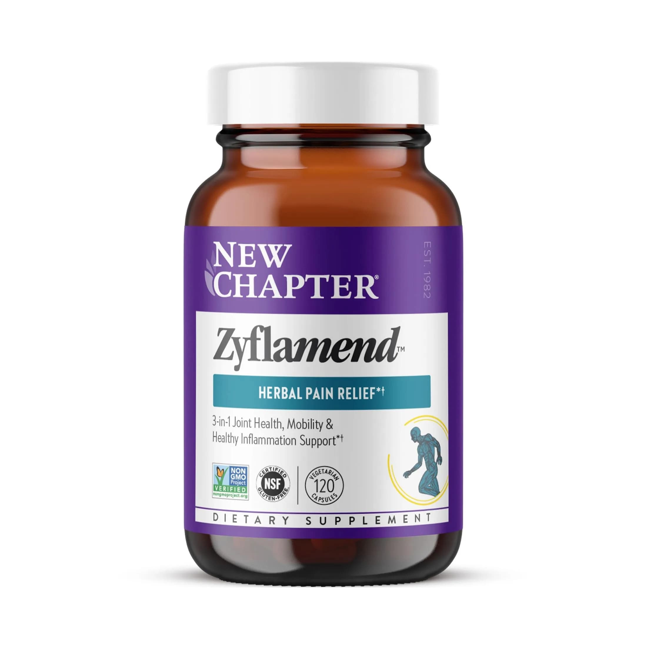New Chapter Zyflamend Joint and Inflammation Supplement 120 Vegetarian Capsules | Supports Healthy Inflammation Response — Capsule