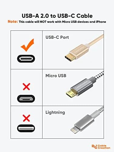 CableCreation Short USB A to USB C Cable 6 inch (15cm) | 60W Fast Charging & 480Mbps Data Sync thumbnail 3