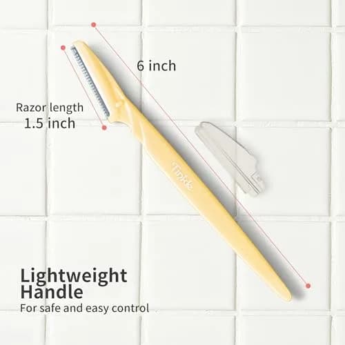 Tinkle Dermaplaning Tool 6ct | Safe Peach Fuzz Remover for Women, Eyebrow & Face Shaver, Travel-Ready thumbnail 6