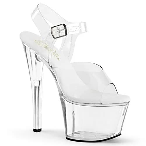 Pleaser Sky-308VL Ankle-Strap Sandal 7" Heel | Elegant Party Footwear for Women thumbnail 2