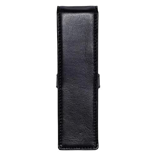 DiLoro Leather Double Pen Case Holder 150mm x 40mm x 25mm | Holds Two Pens Securely thumbnail 2