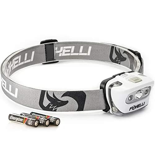 Foxelli MX20 LED Headlamp Flashlight 165 Lumens (93.6g / 3.2 oz) | Brightest Headlight for Camping, Hiking, Running thumbnail 7