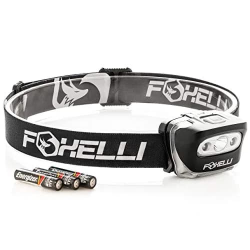 Foxelli MX20 LED Headlamp 165 Lumens (3.2 oz / 90.7 g) | Bright White & Red Light for Camping, Hiking, Running thumbnail 7