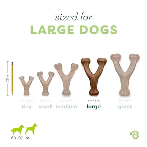 Benebone Wishbone Durable Dog Chew Toy Large Real Bacon Flavor | Tough Nylon for Aggressive Chewers thumbnail 4