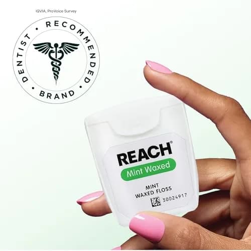 Reach Mint Waxed Dental Floss 55 yd (165 ft) | Plaque Remover, Shred Resistant, PFAS-Free thumbnail 6