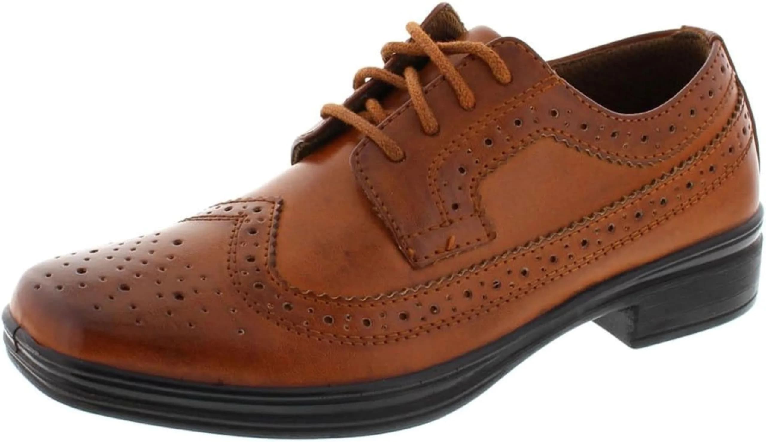 Deer Stags Boys' Ace Dress Comfort Wingtip Oxford 5 Big Kid Brown | Classic & Stylish (110 characters)